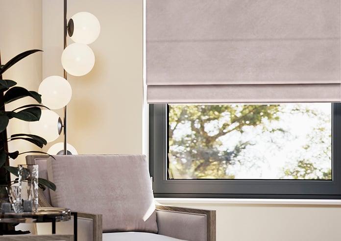 Odessa Velvet, Mauve - Roman Blind - Image 5